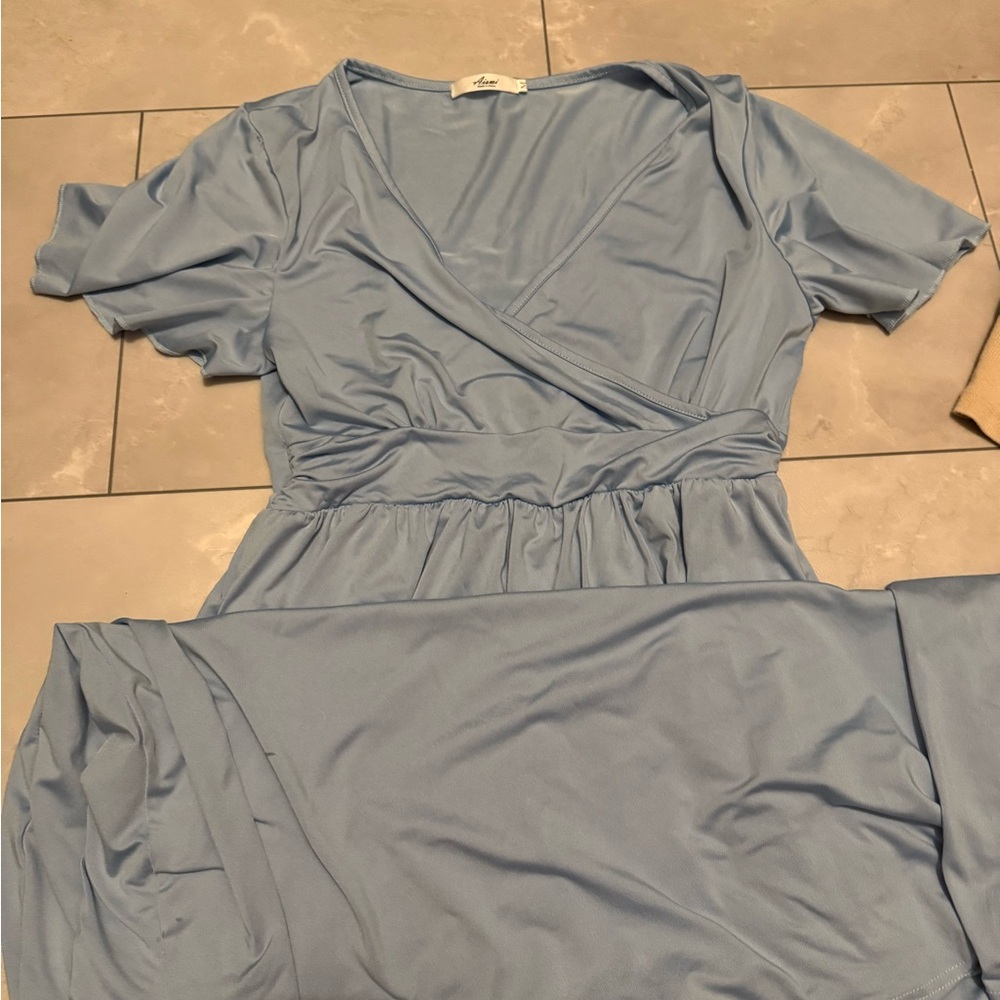 Amazon Light Blue Maxi Dress